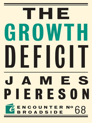 cover image of The Growth Deficit